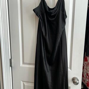 Express Elegant Black Slip Dress
